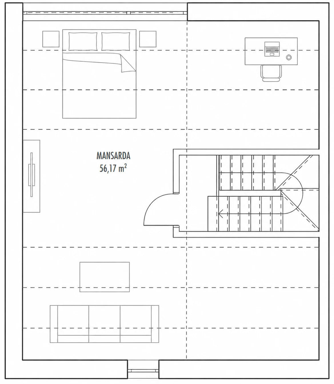 Plan pod, Casa 13, Unitatea 1