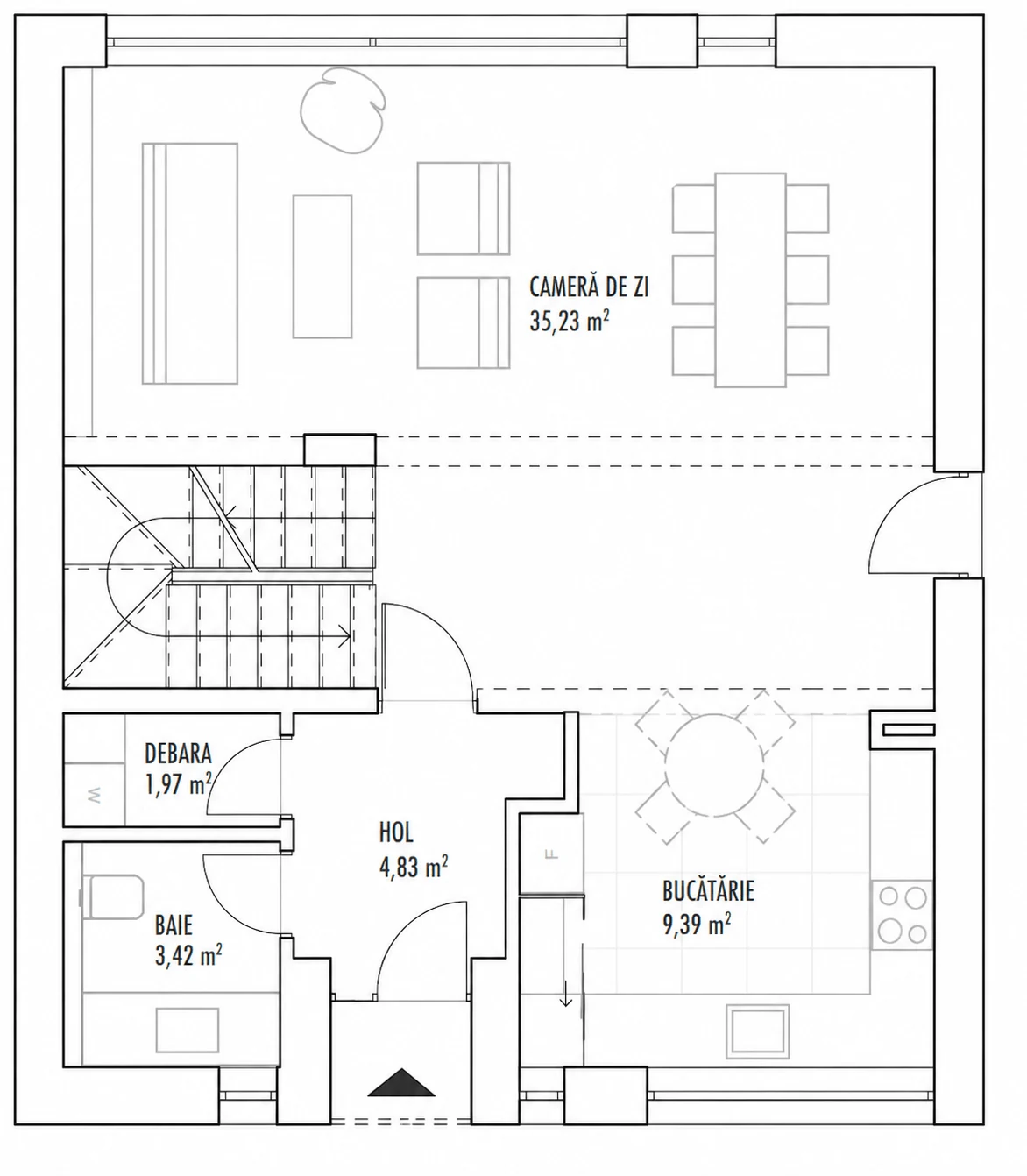 Plan parter, Casa 13, Unitatea 2